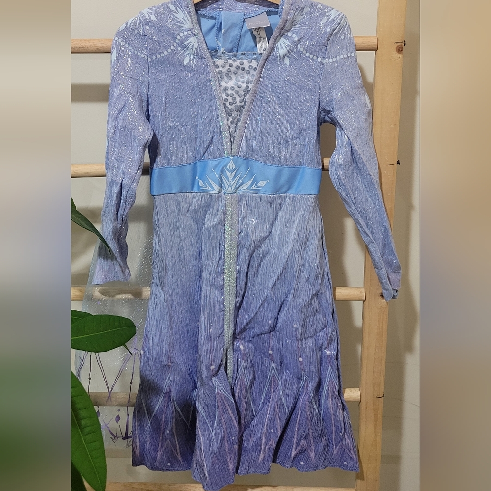 Disney Sparkling Blue Dress with Snowflake Accents